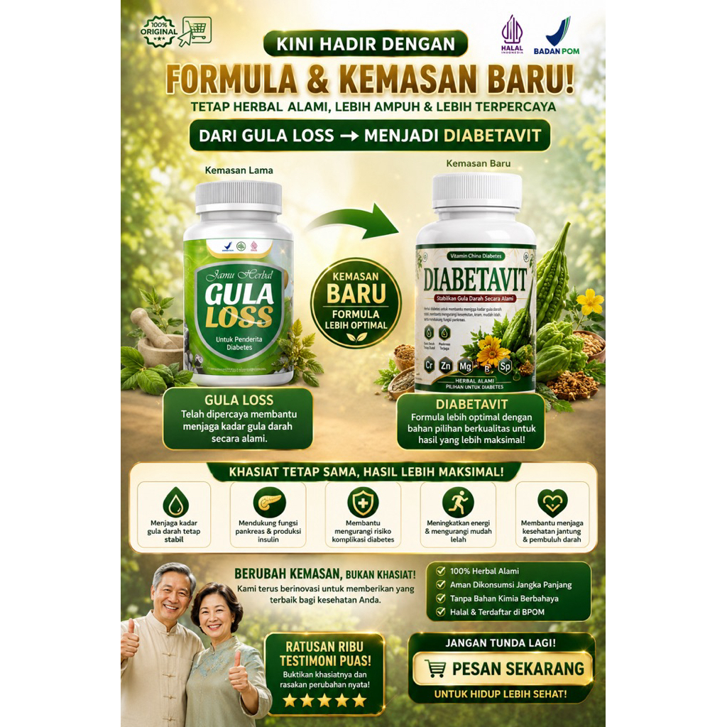 2X Lebih Ampuh Vitamin China Diabetes Obat Asli Obat  Herbal Ampuh Solusi Cepat Atasi Diabetes Kencing Manis Kadar Gula Tinggi Perbaikan Pankreas 100% Herbal Original  Turunkan Diabetes dan Turunkan Gula
