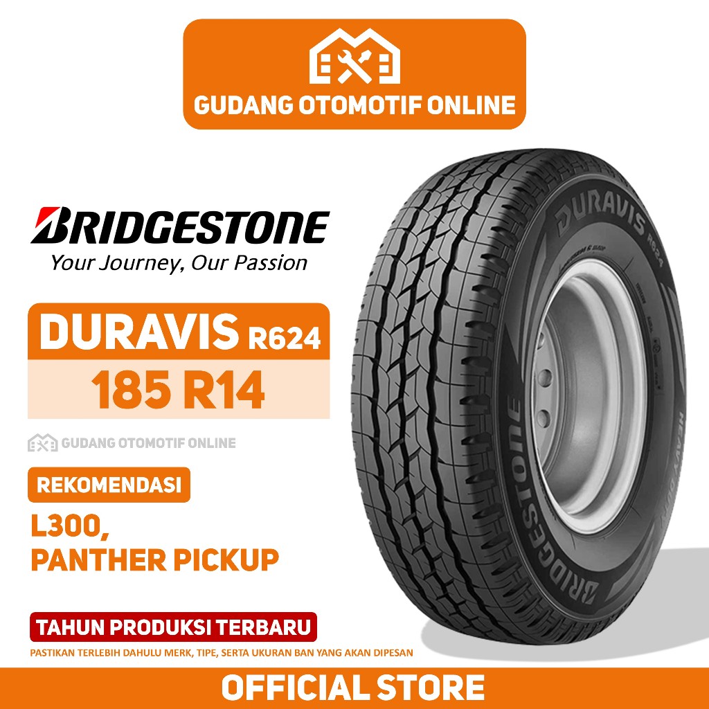 Jual Ban Bridgestone Duravis R624 185 R14 Ban Mobil L300 Panther Pickup ...