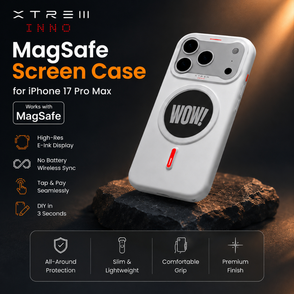 Jual Xtrem Inno iPhone 17 Pro Max MagSafe Screen Case Battery Free