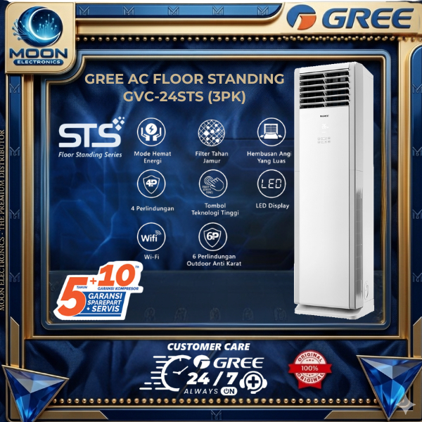 Jual GREE GVC-24STS AC Deluxe Floor Standing Non-Inverter STS Series ...