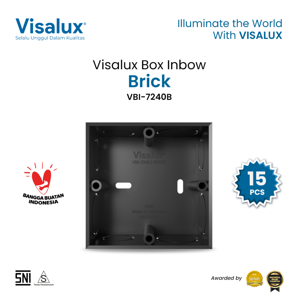 Jual Visalux Brick Box Inbow Dus Saklar & Stop Kontak Bundling Paket 15 ...