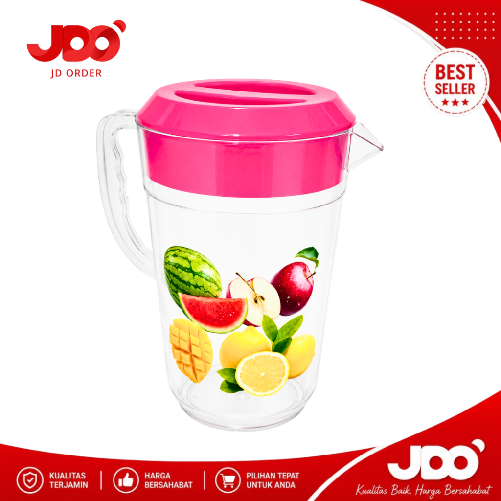 Jual JDO Teko Eskan Plastik Besar Jumbo 4.1 L Warna Deluxe Premium ...
