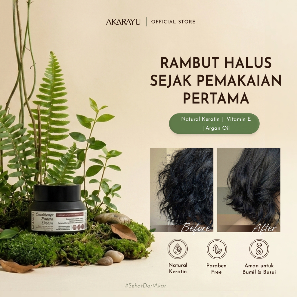 Jual Akarayu Conditioner Protein Cream | Melembutkan Rambut ...