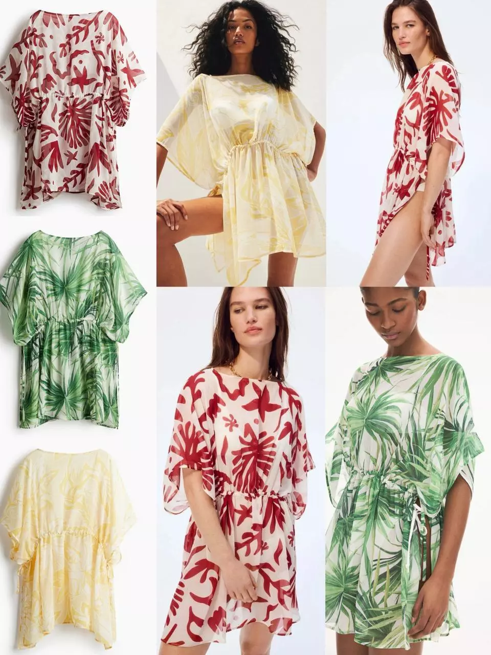 Dress Mini Outer Pantai Wanita HM Women's Beach Kaftan - 2465