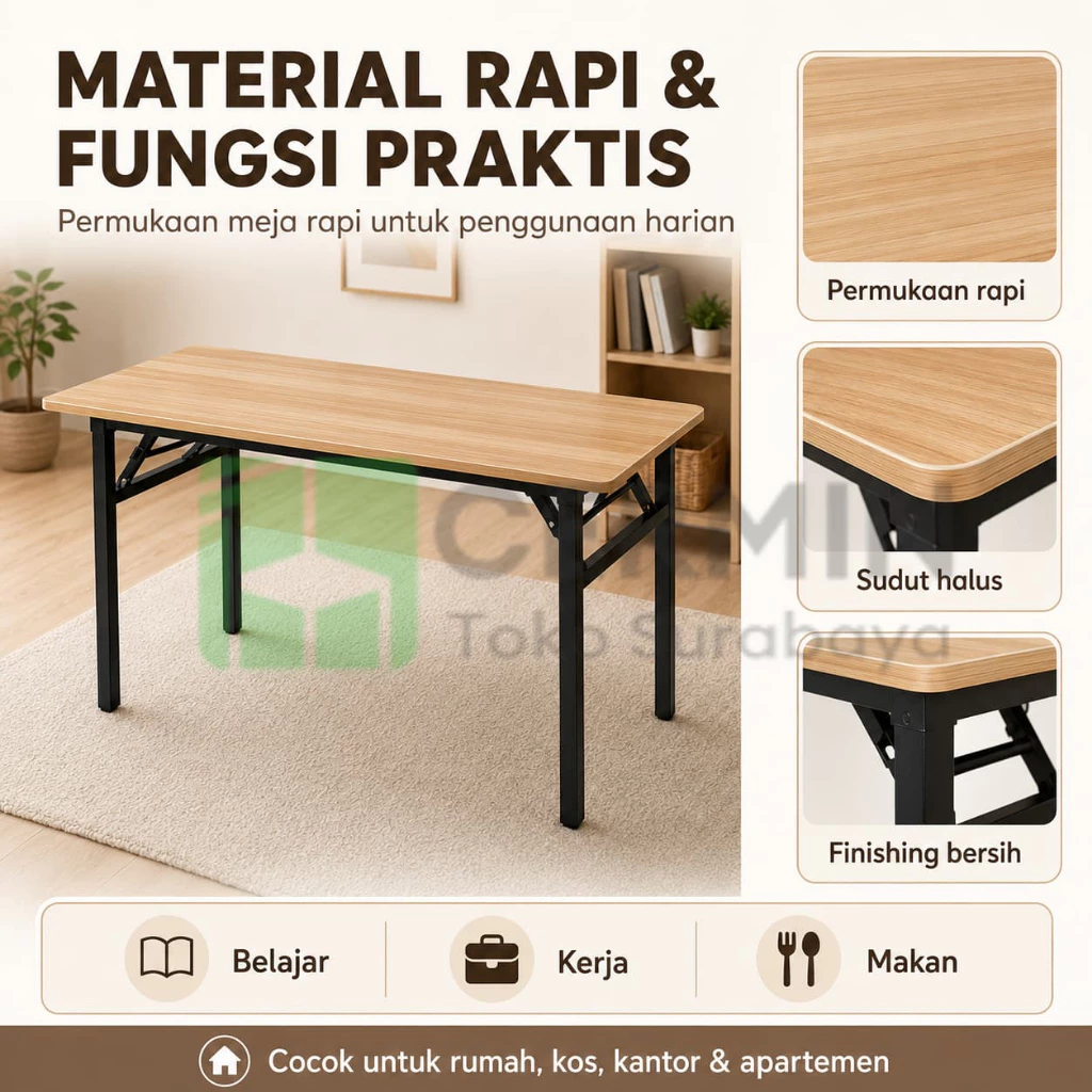 Meja Lipat Multifungsi