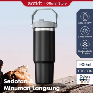 Eatkit Botol Minum Stainless Steel 890ml Tumbler Tahan Panas Dingin Termos Vacum Insulated