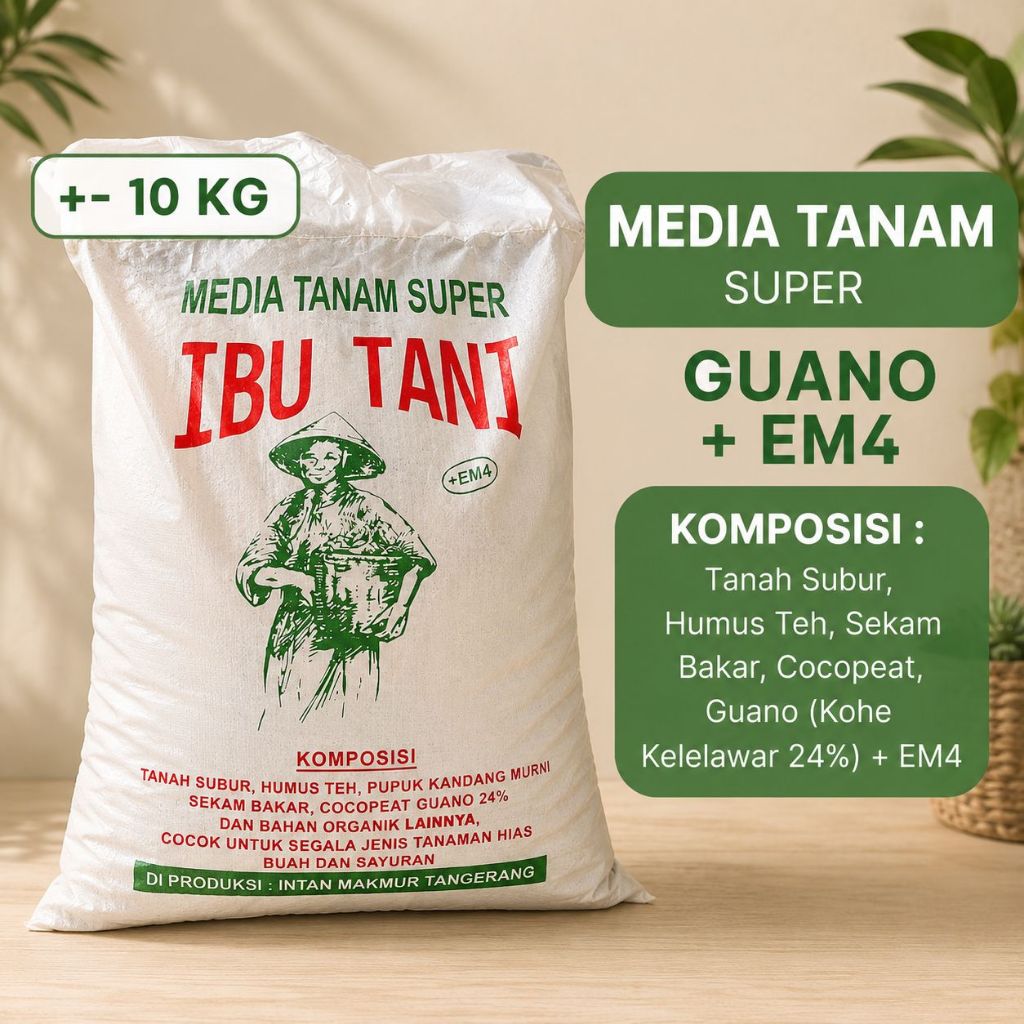 MEDIA TANAM IBU TANI KECIL TANAH ORGANIK KEMASAN PABRIK VIA GOSEND GRAB - IBU TANI KECIL