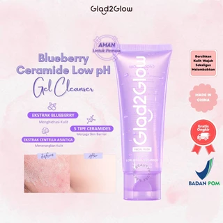 Glad2Glow Blueberry Ceramide Gel Cleanser 70ml