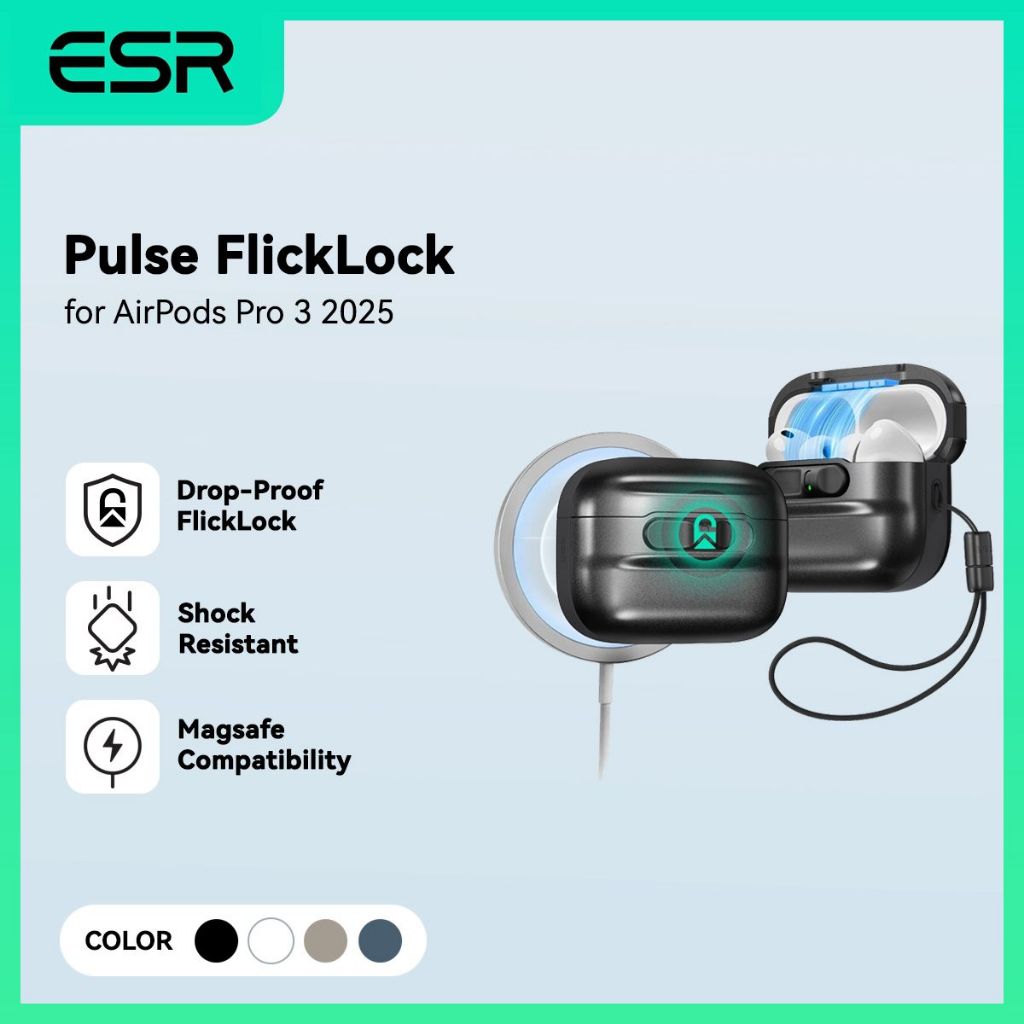 Jual ESR Pulse FlickLock Case HaloLock for AirPods Pro 3 2025 Pelindung ...