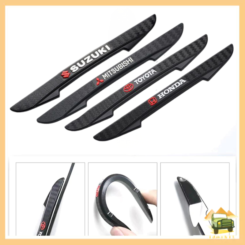 4pcs/  Perlindungan pintu mobil  Stiker benturan tubuh  Perlindungan anti gores keamanan  Strip bumper tepi pintu mobil