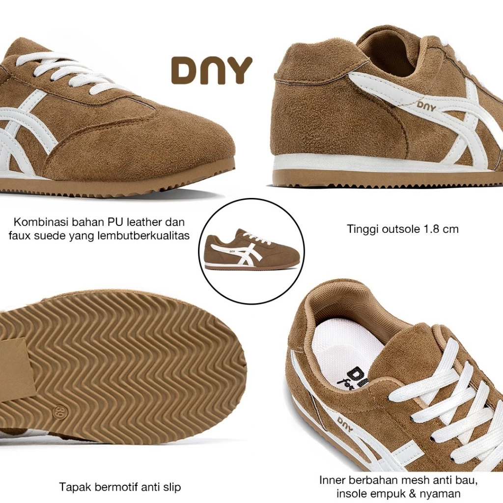 Sepatu DNY Sneakers Olahraga Wanita 0525 Slide 2