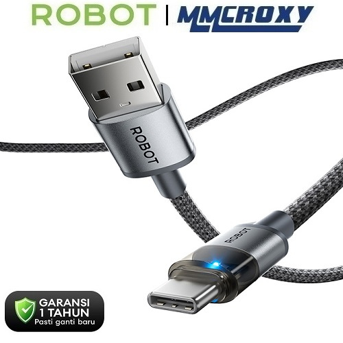 Jual Robot REC100 Kabel Data Charger USB TYPE C Fast Charging 3A 18W ...