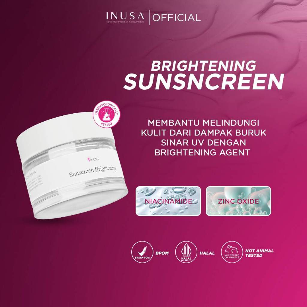 Jual Inusa - Sunscreen Brightening With UV Filter 8 Jam Proteksi ...