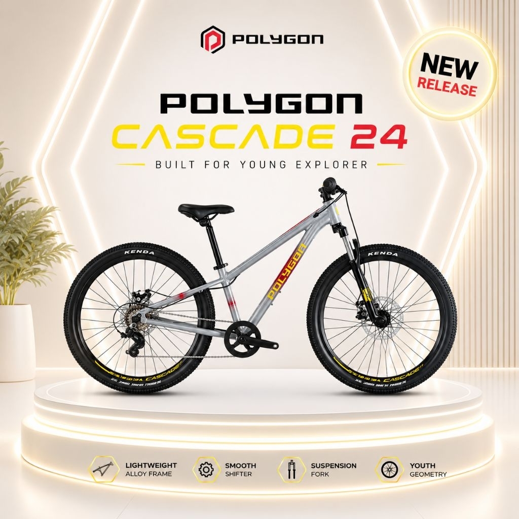 Jual Sepeda MTB Polygon Cascade 24 inch 7 Speed 2026 | Shopee Indonesia