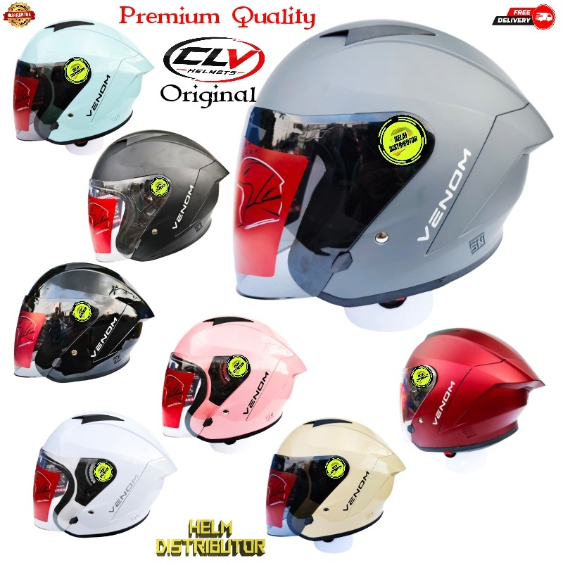 Jual HELM HALF FACE CLV VENOM DAN HKM COSMO UNTUK PRIA DAN WANITA ...