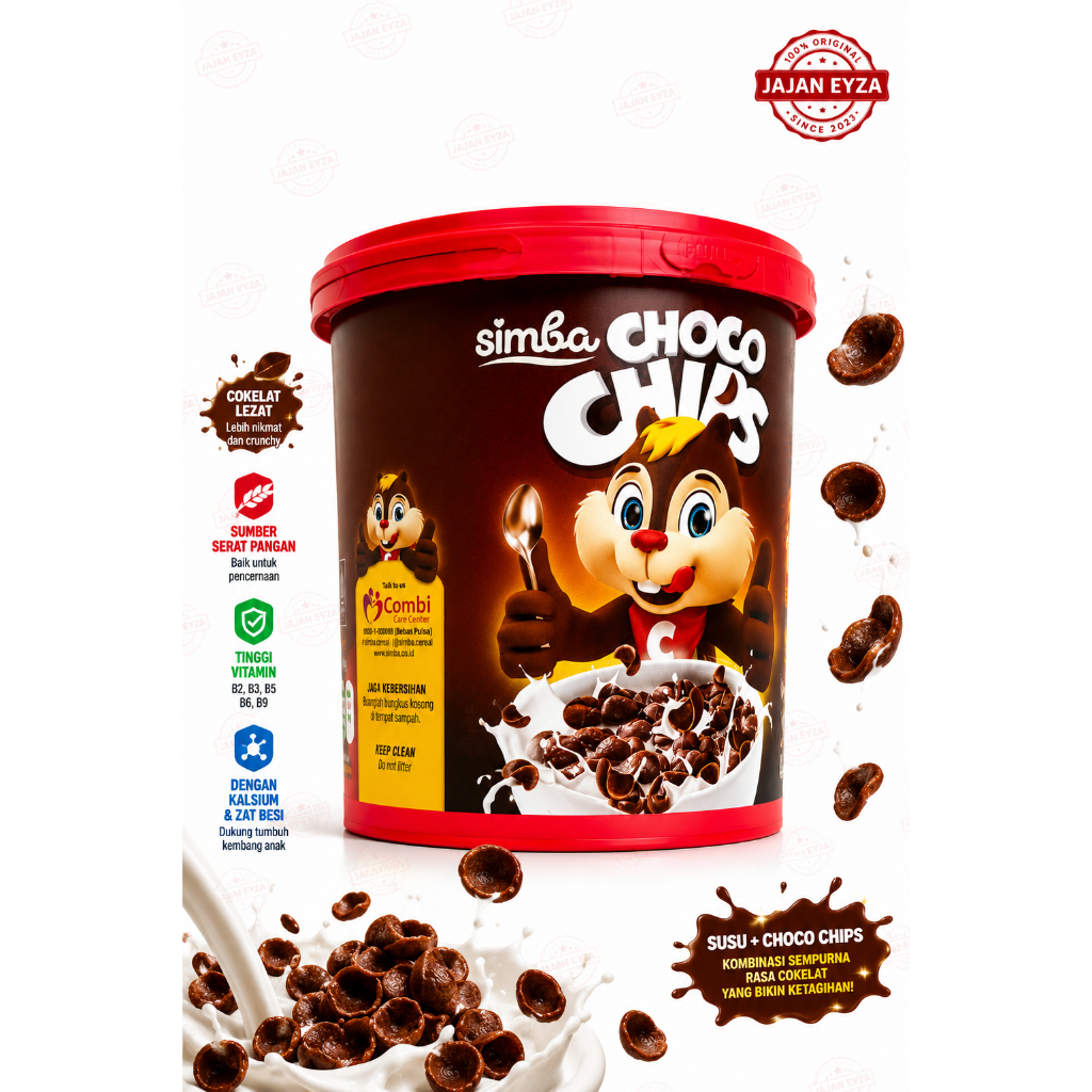 Jual SIMBA CHOCO CHIPS JAR 220gr BARU | Shopee Indonesia
