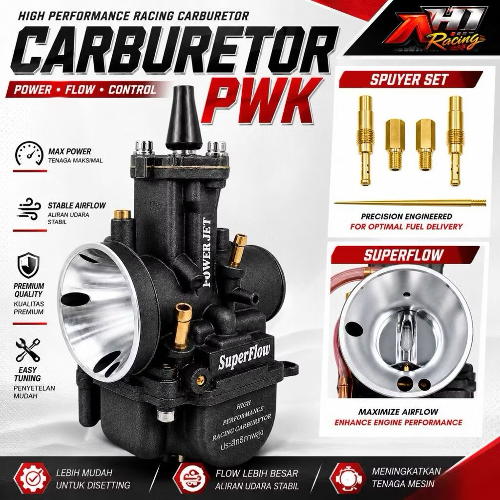 Jual AH1 KARBURATOR PWK 21 24 26 28 30 32 34 KARBU CARBURETOR KOTAK ...
