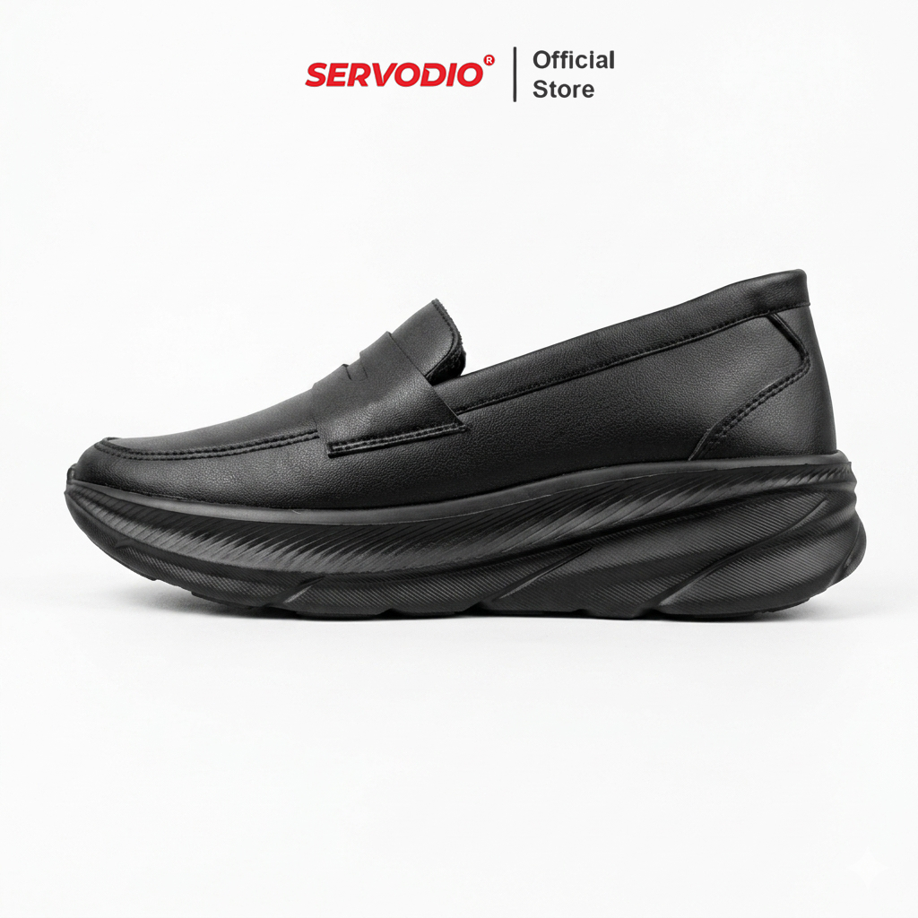 Jual Servodio Kalingga Full Black - Sepatu Slip On Pria Wanita Casual ...