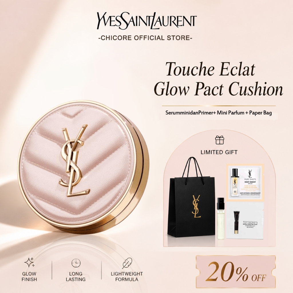 Jual CHICORE YSL Touche Éclat Glow-Pact Cushion 12gr /Ysl New Cushion ...