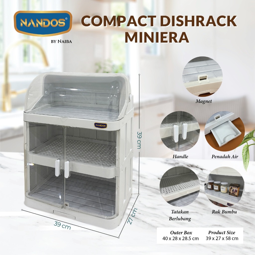 Jual NAIBA - RAK PIRING MILANO DISH RACK 5 SUSUN ( NANDOS ) | Shopee ...