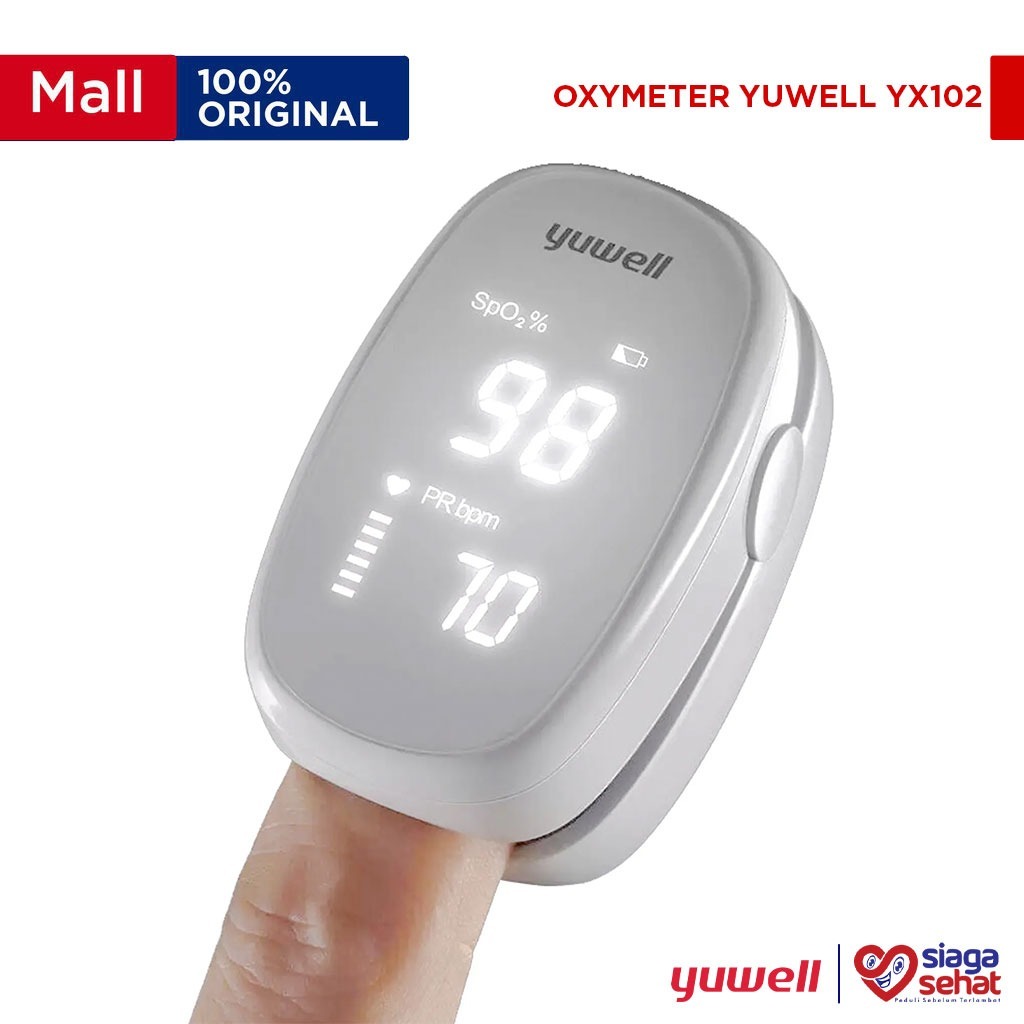 Jual Yuwell YX102 YX103 Pulse Oximeter - Alat Cek Saturasi Oksigen SpO2 ...
