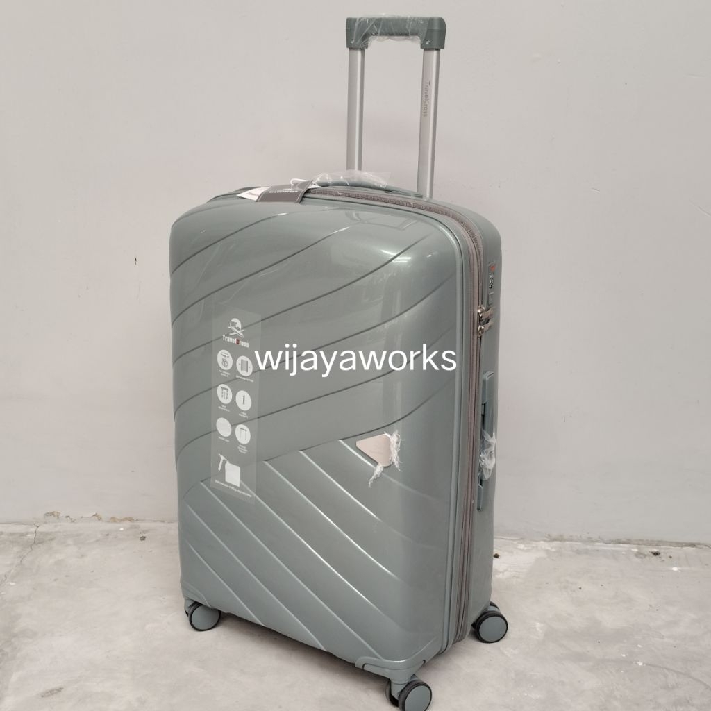 Jual Koper Travel cross Anti Pecah Polypropelene EXPANDABLE 28 Inchi ...