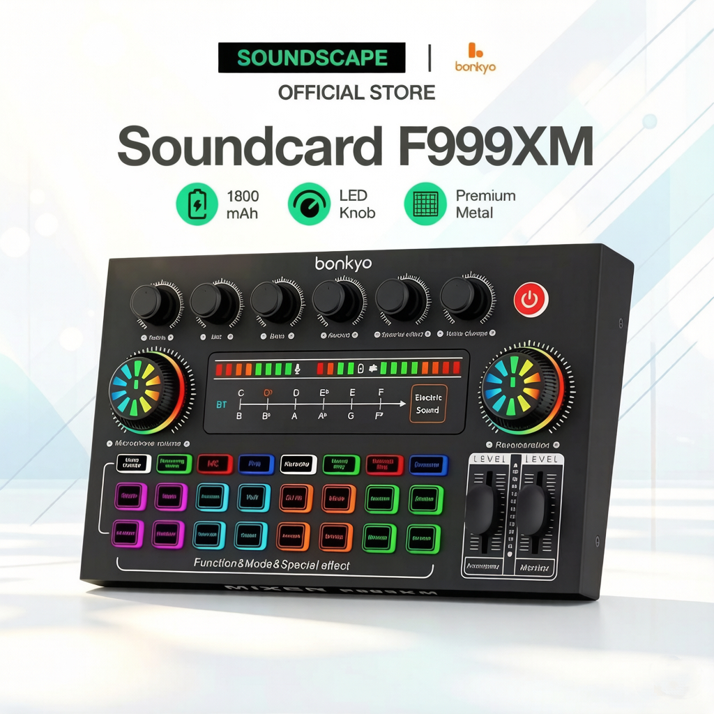 Jual Soundscape bonkyo COD F999XM Bluetooth Live Streaming Sound Card ...