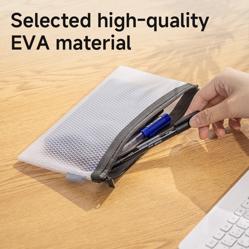 Bantex Zip Bag Pouch Jaring Ukuran Bill / Cheque Bahan EVA Ritsleting BF2100 (2)