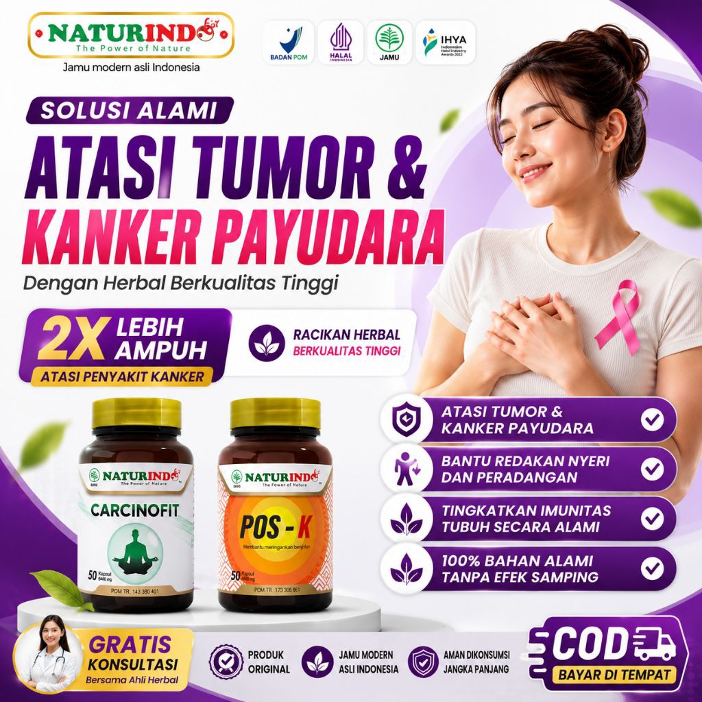 Obat Kanker Payudara Benjolan Payudara Tumor Herbal Ampuh Carcinofit Naturindo