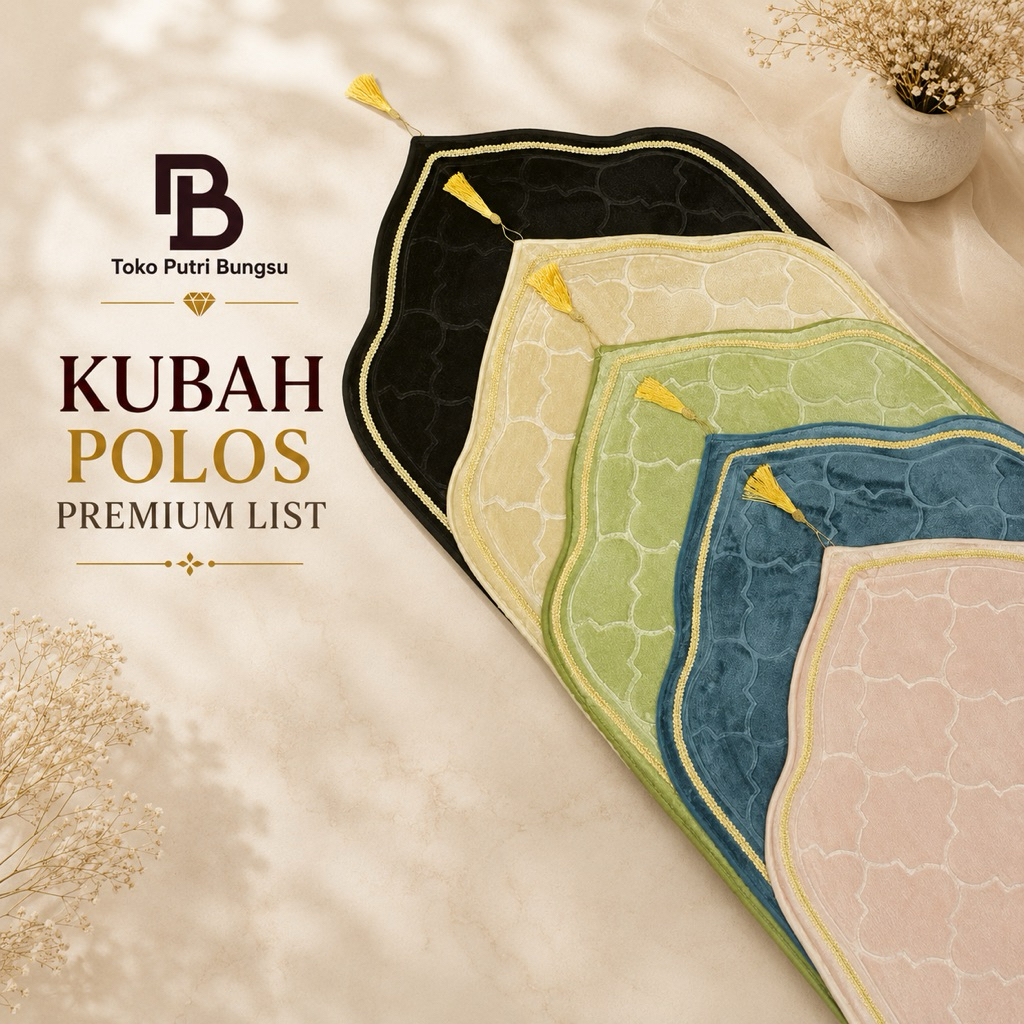 Sajadah Kubah Premium Ukuran 65x105 cm – Tebal Foam, Sudah L