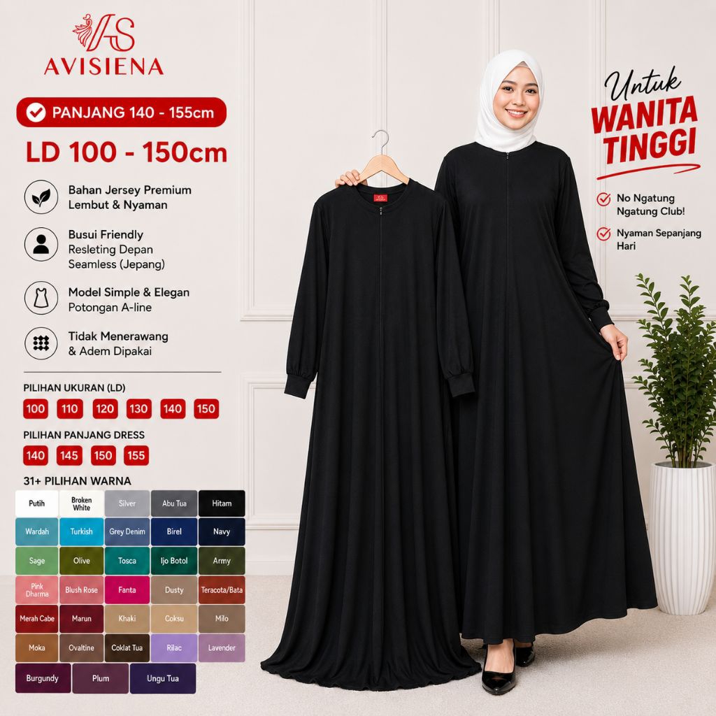 Jual AVISIENA GAMIS & INNER LENGAN PANJANG 140,145,150,155 LD ...