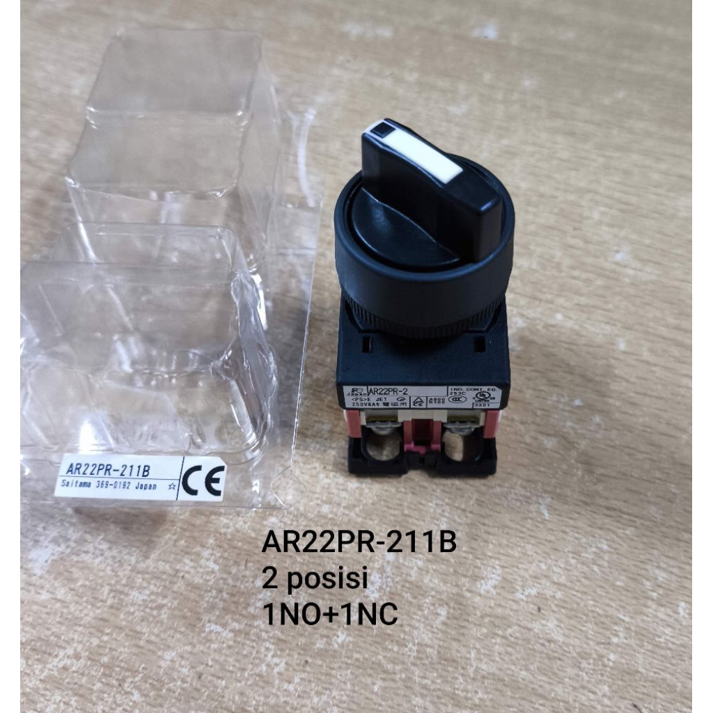 Jual Selector switch 2 posisi Dia 22mm AR22PR-211B Fuji Electric ...