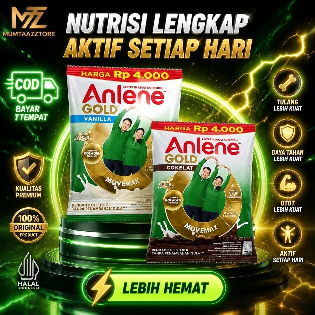 Jual MUMTAAZZTORE ANLENE GOLD MOVEMAX SUSU BUBUK DEWASA VANILA COKELAT ...