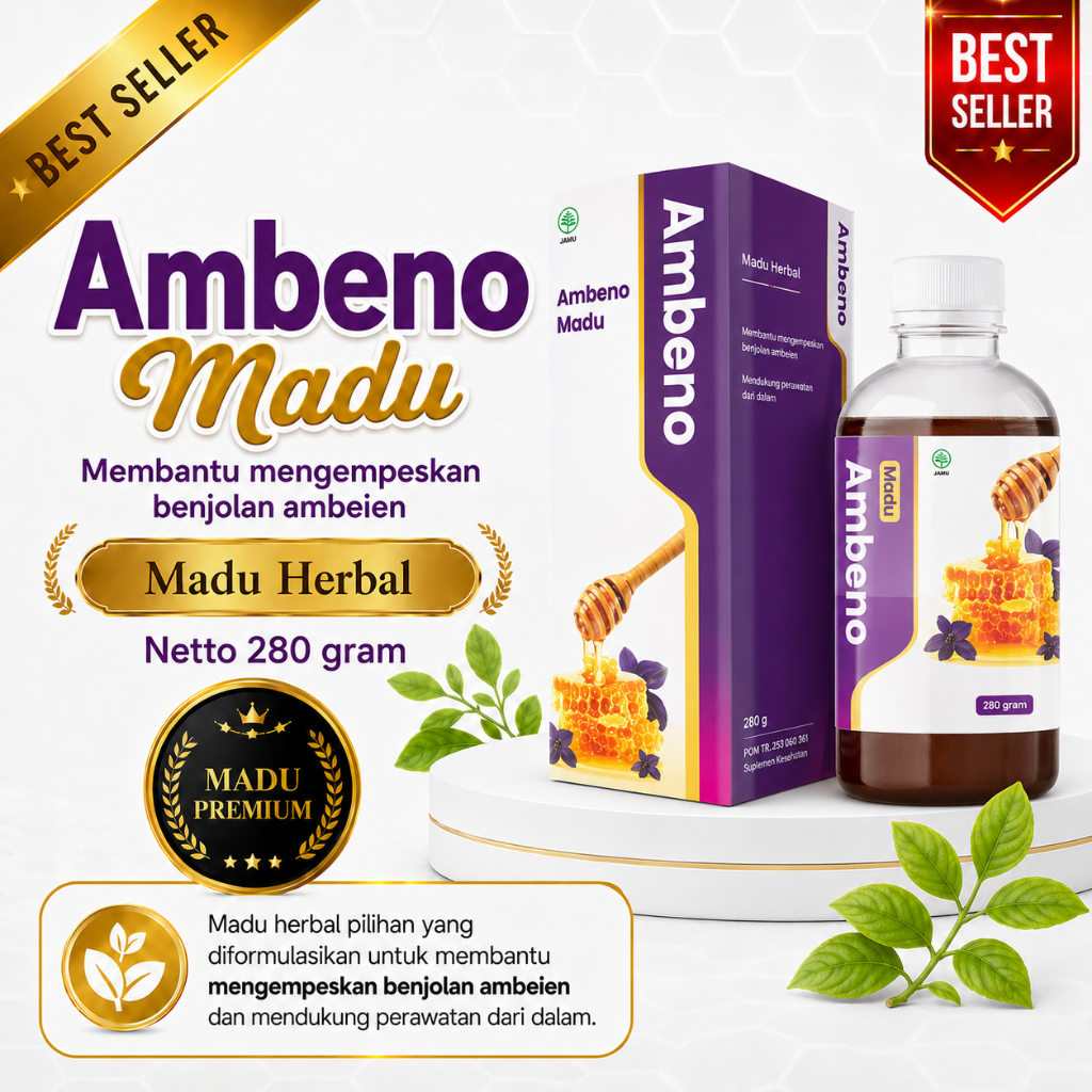 Ambeno Herbal Wasir Ambeien Salep Kapsul Madu Atasi Benjolan Berdarah Tanpa Operasi