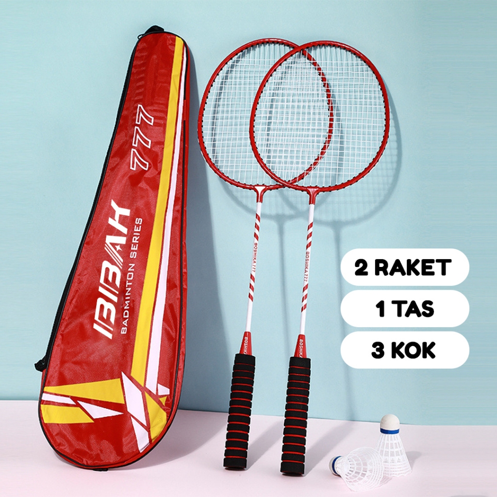 Jual Raket Badminton Set/Raket Bulutangkis/Badminton Racket Isi 2 ...