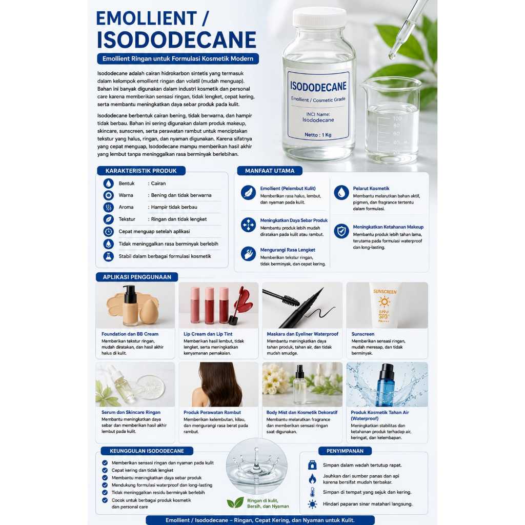 Jual Emollient / Isododecane 100ML | Shopee Indonesia