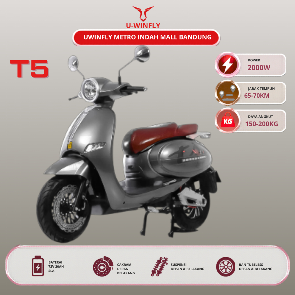 Jual TERBARU MOLIS MOTOR LISTRIK UWINFLY T5 TERBAIK DAN HARGA CUKUP ...
