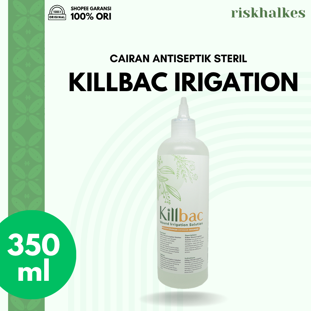 Jual KILLBAC 350ml | Cairan Pembersih Luka | Killbac Wound Irrigation ...
