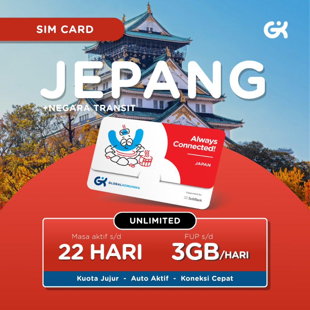 Jual Global Komunika Sim Card Jepang Unlimited | Shopee Indonesia