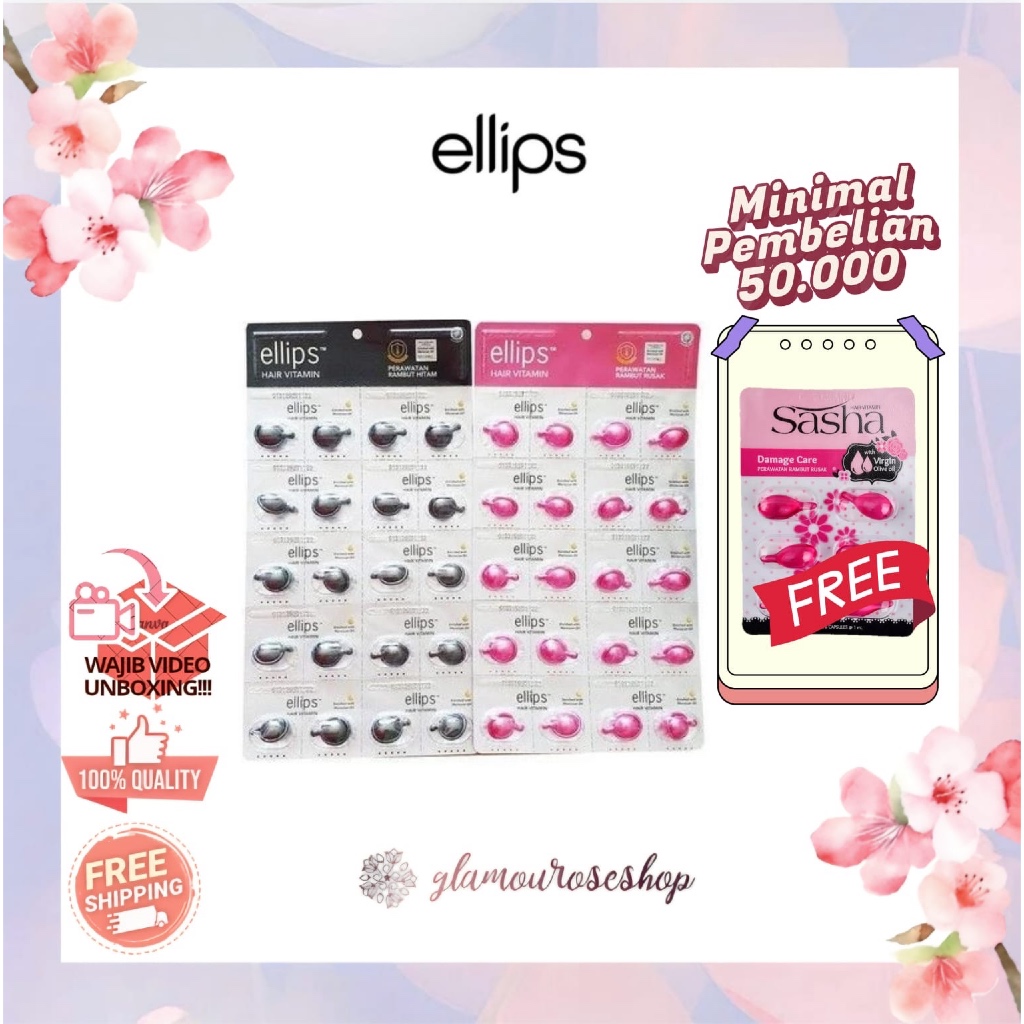 Jual Ellips Hair Vitamin Rambut Capsule isi 20 pc | Shopee Indonesia