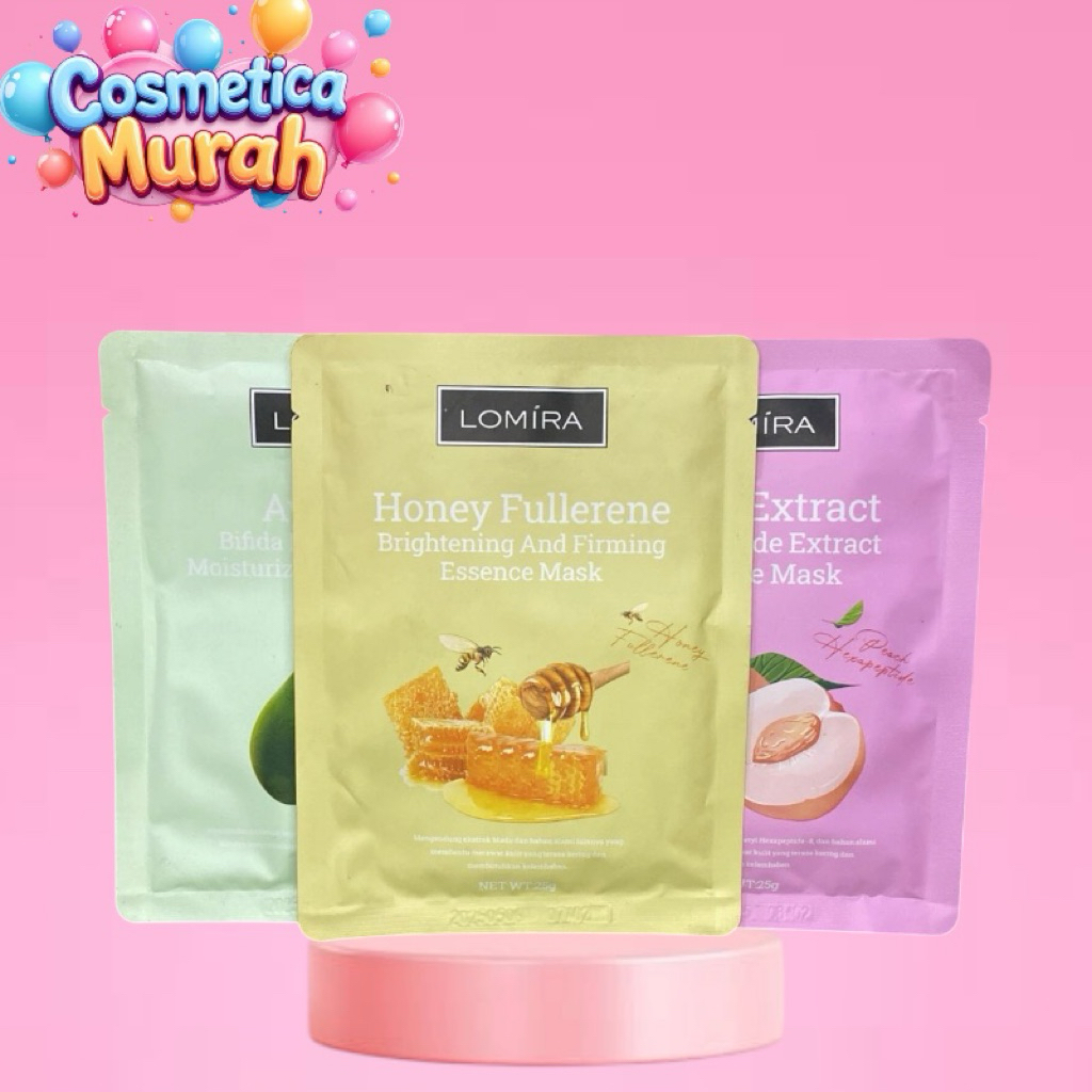 u,cx] [min 3] LOMIRA sheet mask - masker wajah tisu cerah lembab dan glowing
