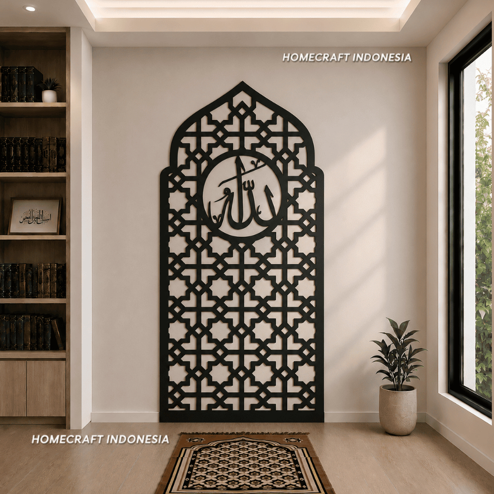 Homecraft - Mihrab Tempel Dekorasi Islami Rumah Minimalis Estetik Mudah Dipasang Pengingat Allah