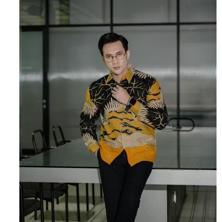 Batik Couple Motif Indira Kuning La 5