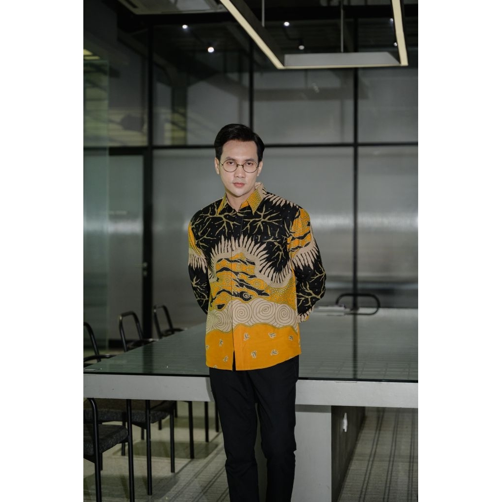 Batik Couple Motif Indira Kuning La 7