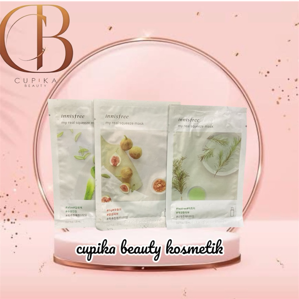 INNISFREE sheet mask masker wajah tisu cerah lembab glowing dan berseri