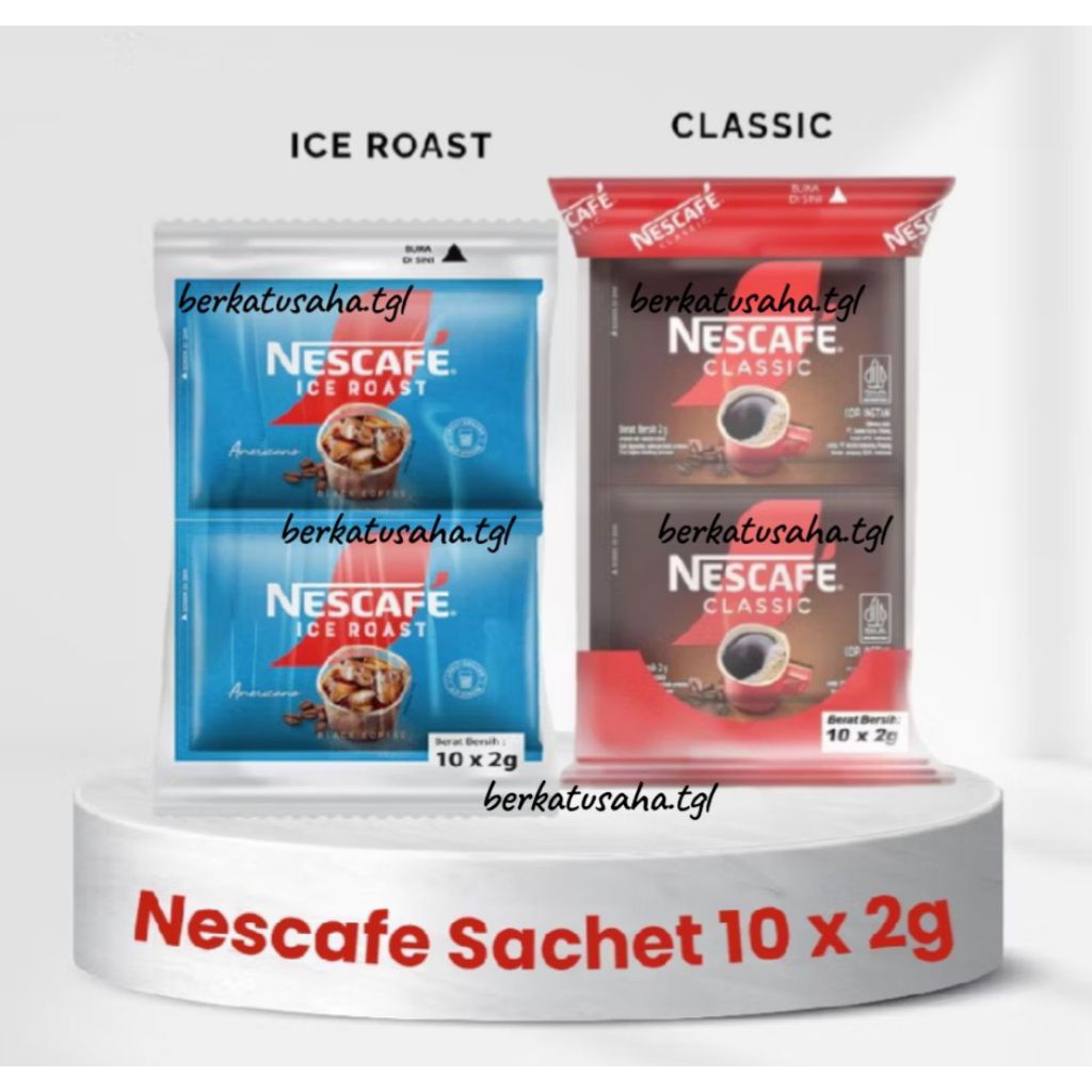 Jual Nescafe ICE ROAST / Nescafe CLASSIC (2gr x 10sch) - Kopi Americano ...