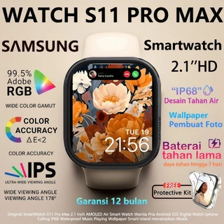 [COD] SAMSUNG Jam tangan Smartwatch Watch 11 &10Jam Pintar Olahraga Bluetooth smartwatch pria & smartwatch wanita Tahan Air Jam Tangan Pintar IP68 Monitor Monitor Detak Jantung Android IOS