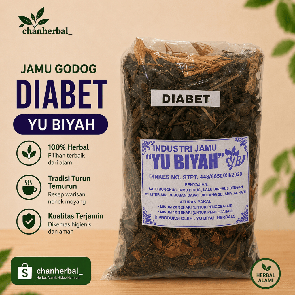 Jamu Godog Diabet Membantu mengontrol kadar gula darah mengandung antioksidan