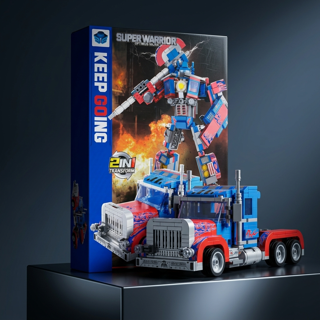 Jual TC Mainan Koleksi Bricks Robot Transformer Optimus & Bumblebee 400 ...