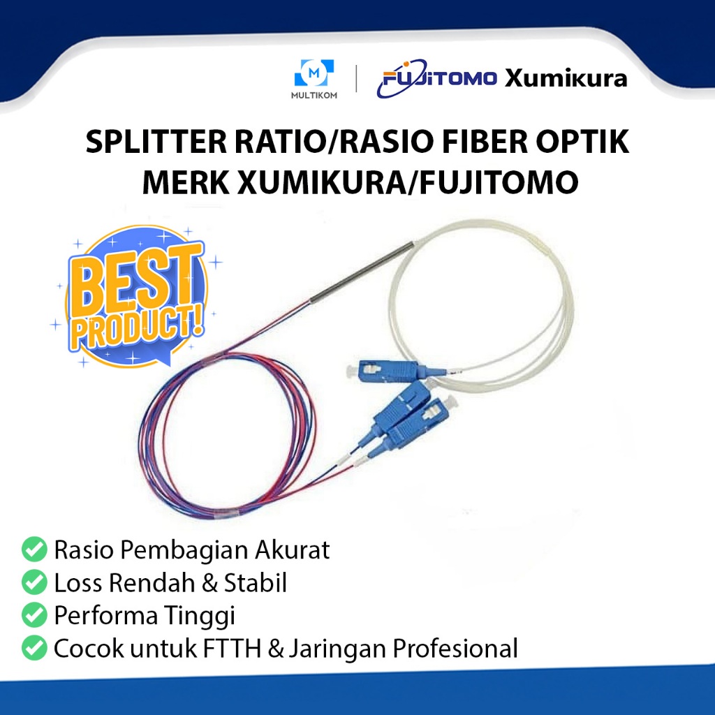 Jual SPLITTER RATIO/RASIO FIBER OPTIK MERK XUMIKURA/FUJITOMO | Shopee ...
